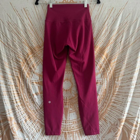 Lululemon Wunder Train Contour Fit 25” Leggings in Pomegranate size 4 - Picture 9 of 11